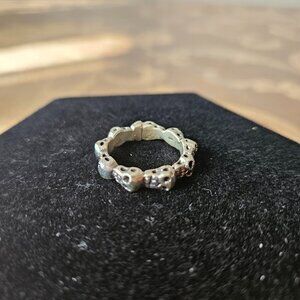 NWOT Sterling Silver Skull Spinner